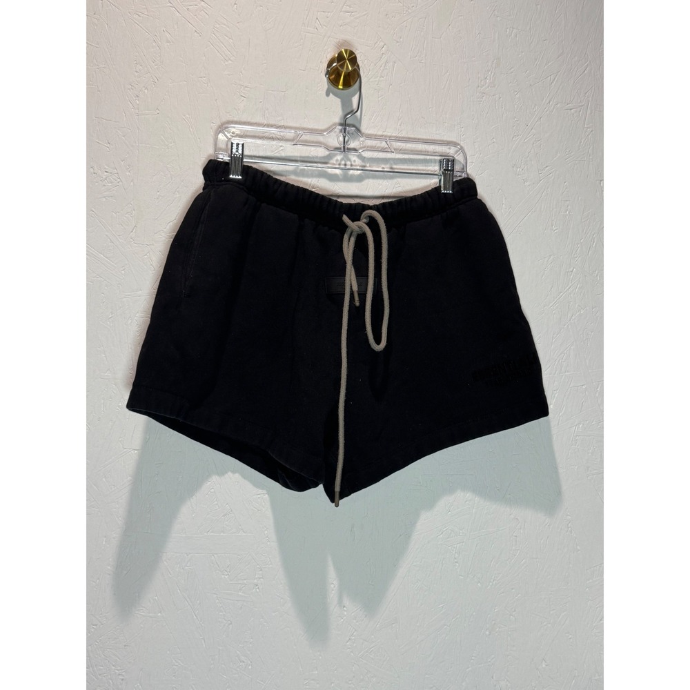 Fear of God Essentials Mens Black Fleece Sweat Shorts Size M